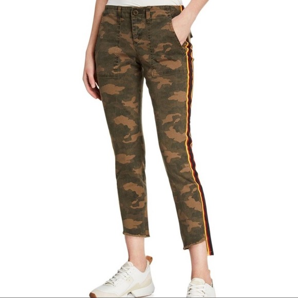 Pam & Gela Camouflage Ankle Jeans with Stripes - Picture 11 of 11